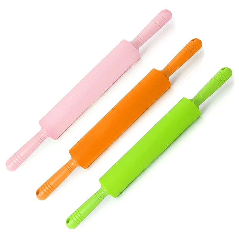 

2022 New Large Silicone Rolling Pin Premium Kitchen Baking Pin for Rolling and Baking Great for Making Dough Bread and Pizza