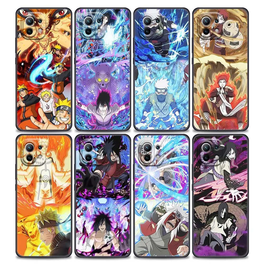 

Naruto Japan Anime Phone Case For Xiaomi Mi 11 11T 11X Pro Lite NE 12 POCO X3 F3 M3 M4 NFC Pro Soft Thin Cover funda Orochimaru