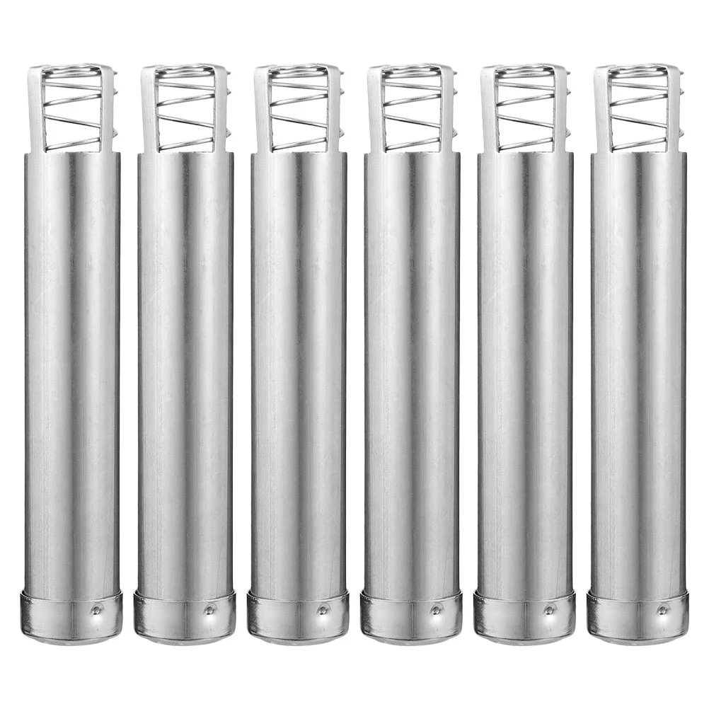 

6pcs Professional Moxa Stick Pushers Moxibustion Therapy Stick Rollers (Silver)