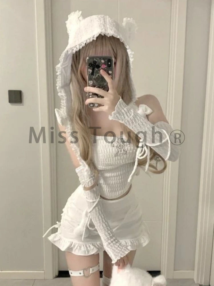 Осенний милый вязаный комплект из 4 предметов Женский дизайнерский красивый