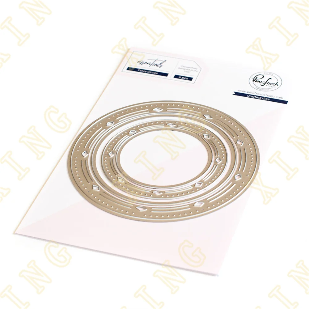 

Fancy Circles New Arrival Metal Cutting Dies Scrapbook Diary Decoration Stencil Embossing Template Diy Greeting Card Handmade