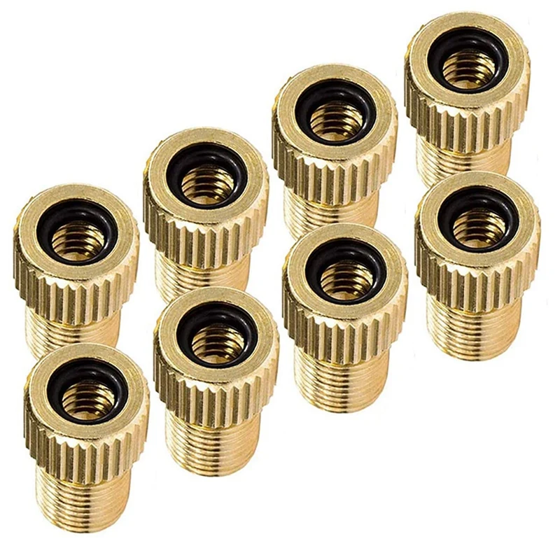 

8Pcs Convert Presta to Schrader Adapter for Bike Bicycle,Standard Tire Inflate Air Pump Accessories,FR to US Converter