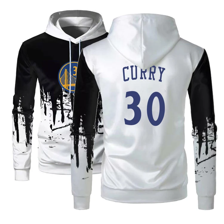 

2022 мужские трикотажные изделия для американского баскетбола, одежда, толстовка с капюшоном «Золотые государственные Воины», «Стивен Карри...