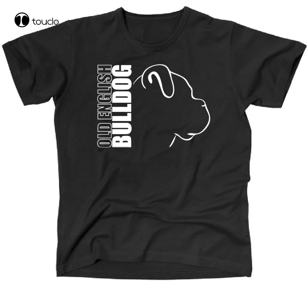 

New Brand High Quality Hot Sale 100% Cotton For Man Better T-Shirt Old English Bulldog Dog Dogs Design Tee Shirt unisex