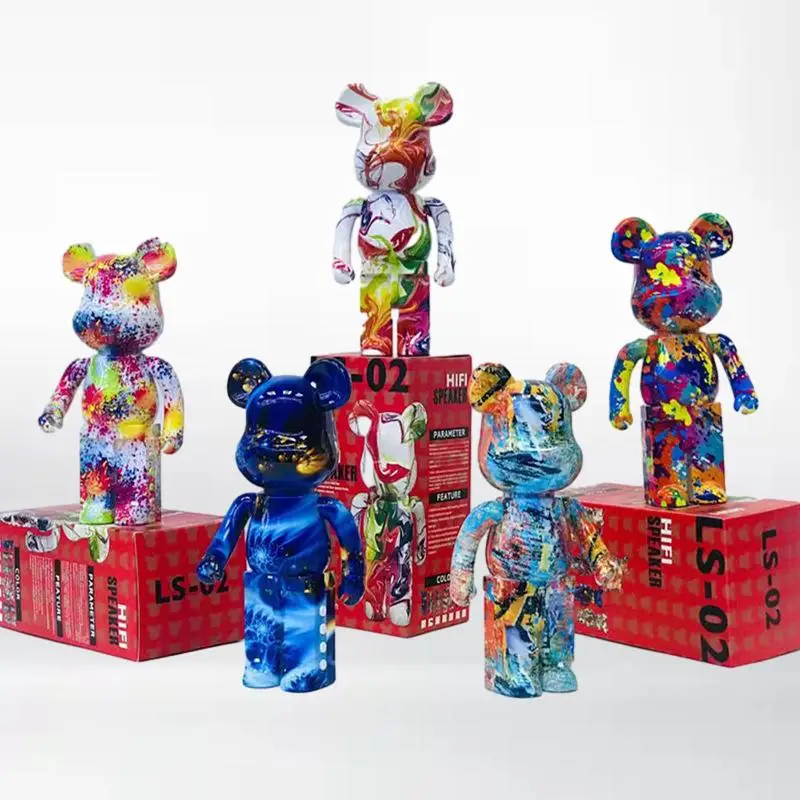 

Electroplated Violent Bear Bluetooth Speaker with Stunning Gradient Fluid Design - The Ultimate Sound Experience