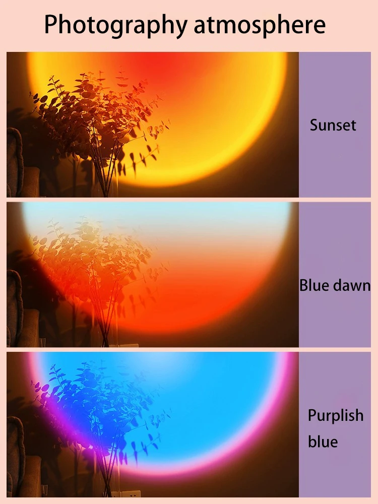 Светильник на закат креативный атмосферный светильник с поверхностным