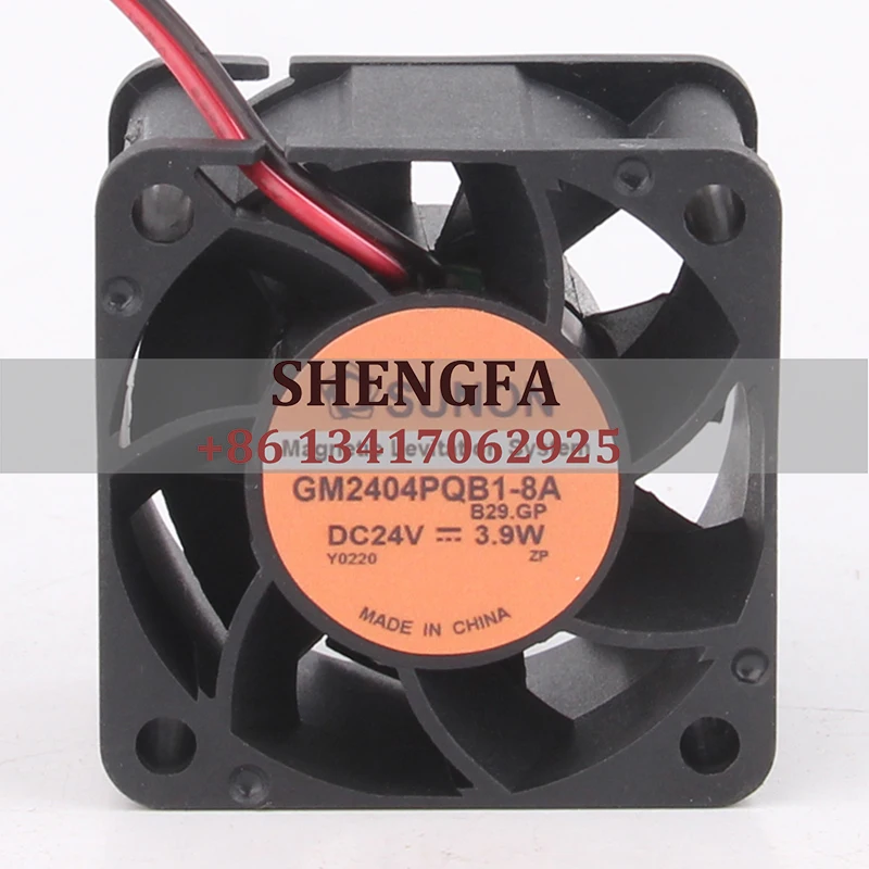 SUNON чехол Fan GM2404PQB1-8A 40*40*28MM 24V 3,9 W 4028 2-проводной бесшумный охлаждающий вентилятор