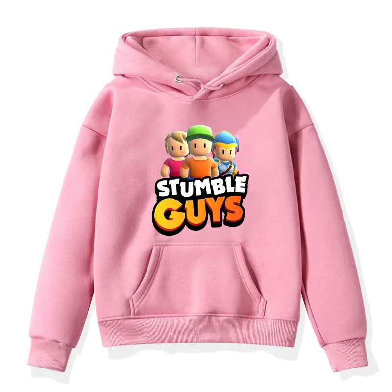 

Harajuku Stumble Guys Hoodies Children Anime Clothes Cartoon Boys Girls Casual Pullover Autumn Kids Stumble Guys Sweatshirt Tops