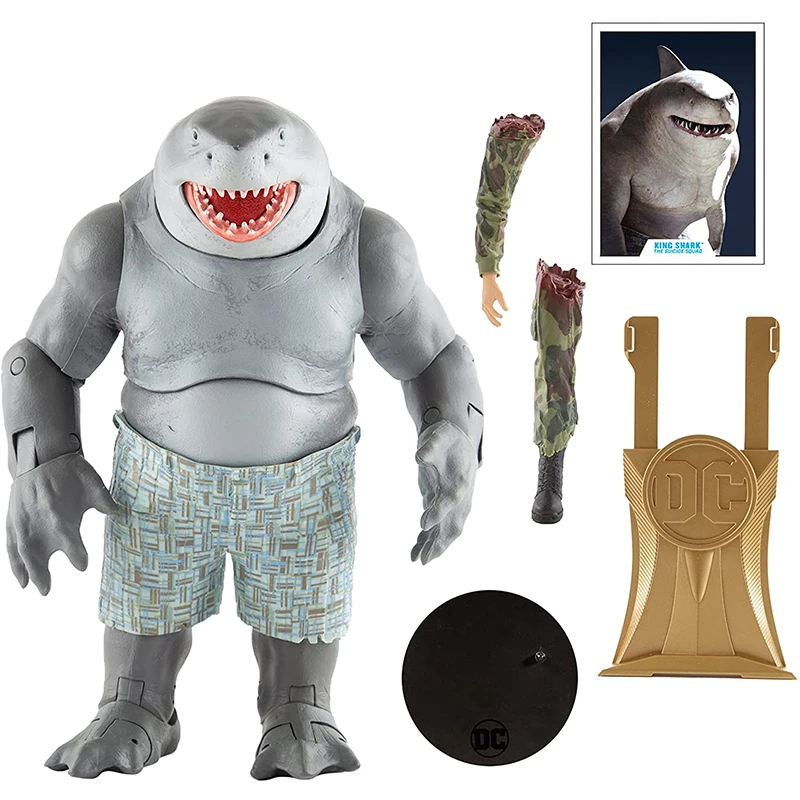 Фото Игрушки Mcfarlane 15088-9 Dc отряд самоубийц фильм-Megafig-King Shark (Золотая этикетка) 7-дюймовая экшн-фигурка подарок для детей №1
