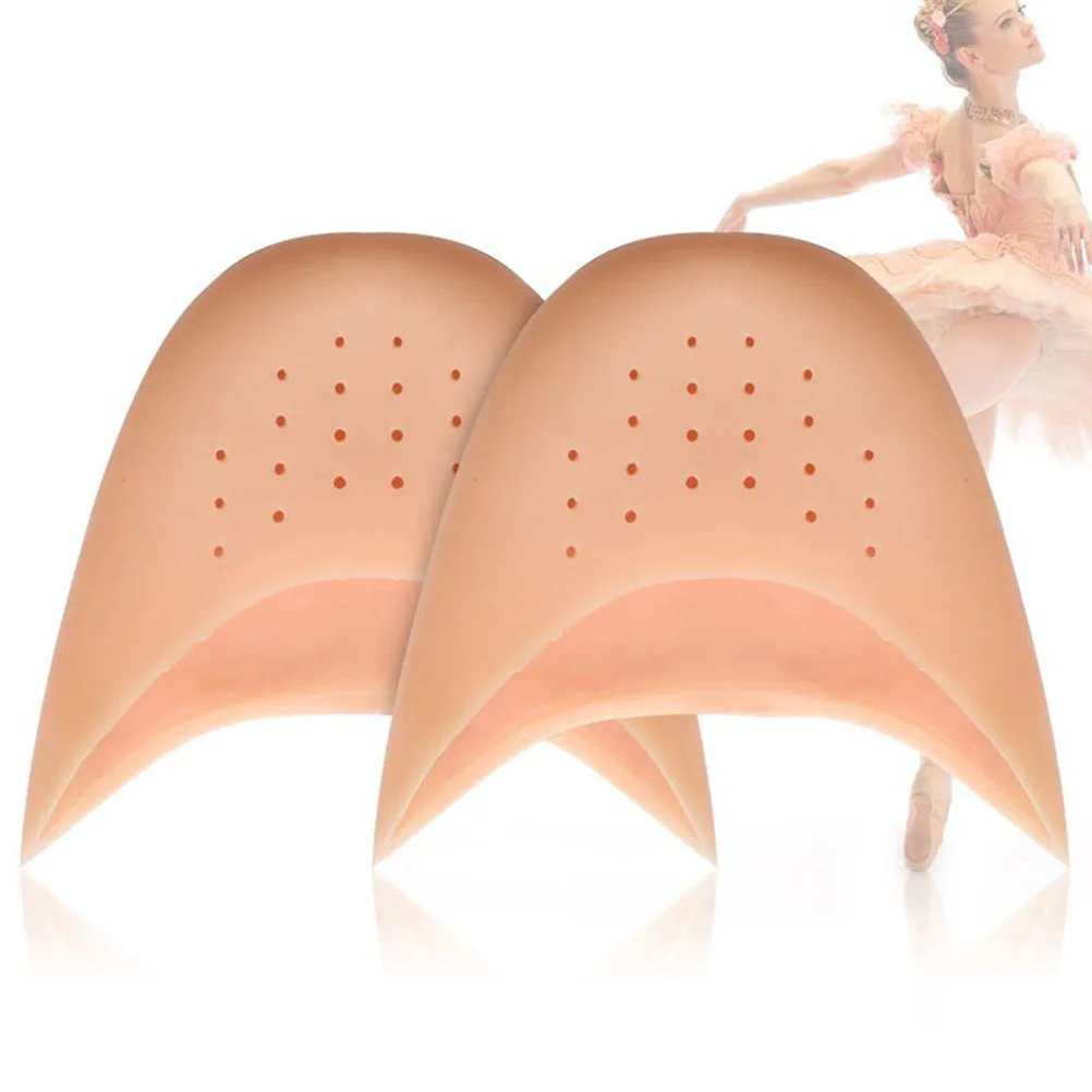 

Toe Pads Dance Pointe Covers Shoepad Ballet Shoes Silicone Protectorhigh Sock Women Socks Heels Pouchinvisible Corrective Non