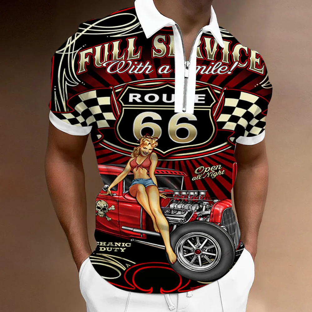 

Men's Polo 3d Print Casual And Comfortable Short Sleeve t-Shirt Oversized Fashion Sports Shirt Breathable Outdoor Round Neck