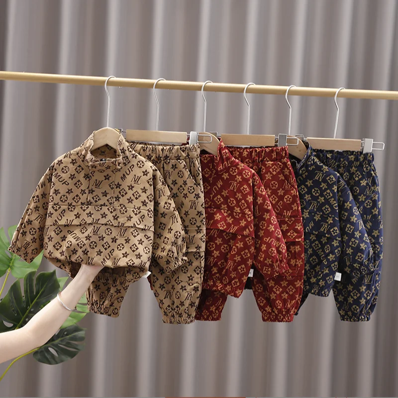 

2Pcs Baby Boys Clothing Sets Autumn Winter Toddler Girls Clothes Kids Tracksuit For Girl Suit Children Clothing 1 to 5 Year