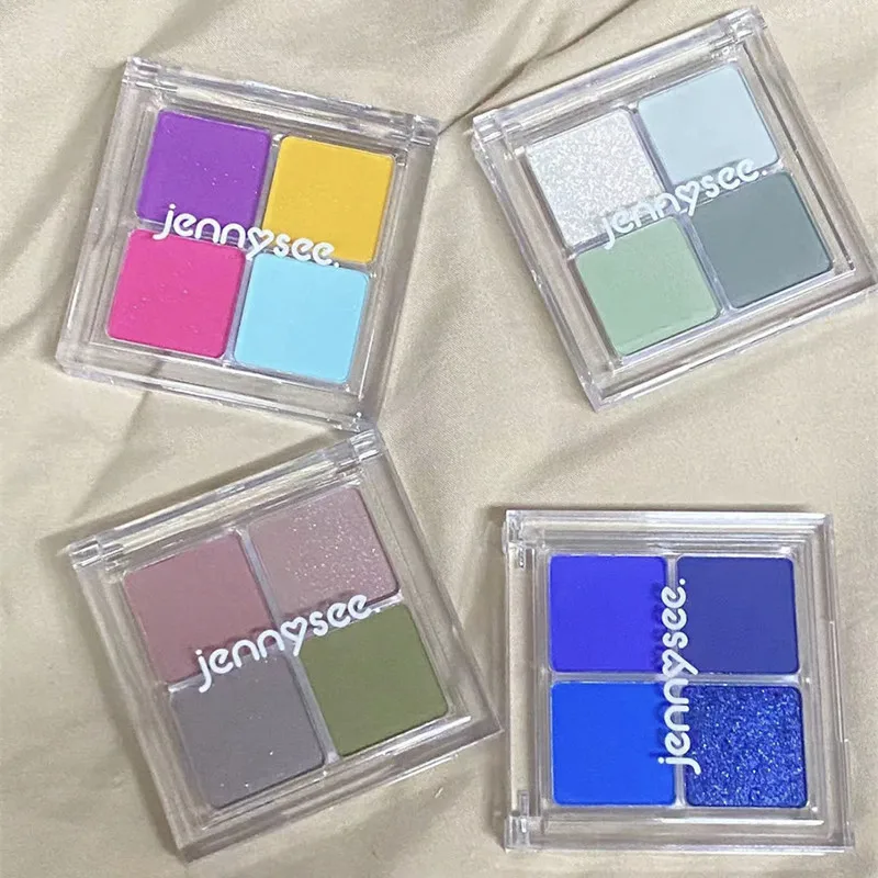 Тени для век Jennysee Четырехцветные размер ладони цвет: потрясающий пряный мятный