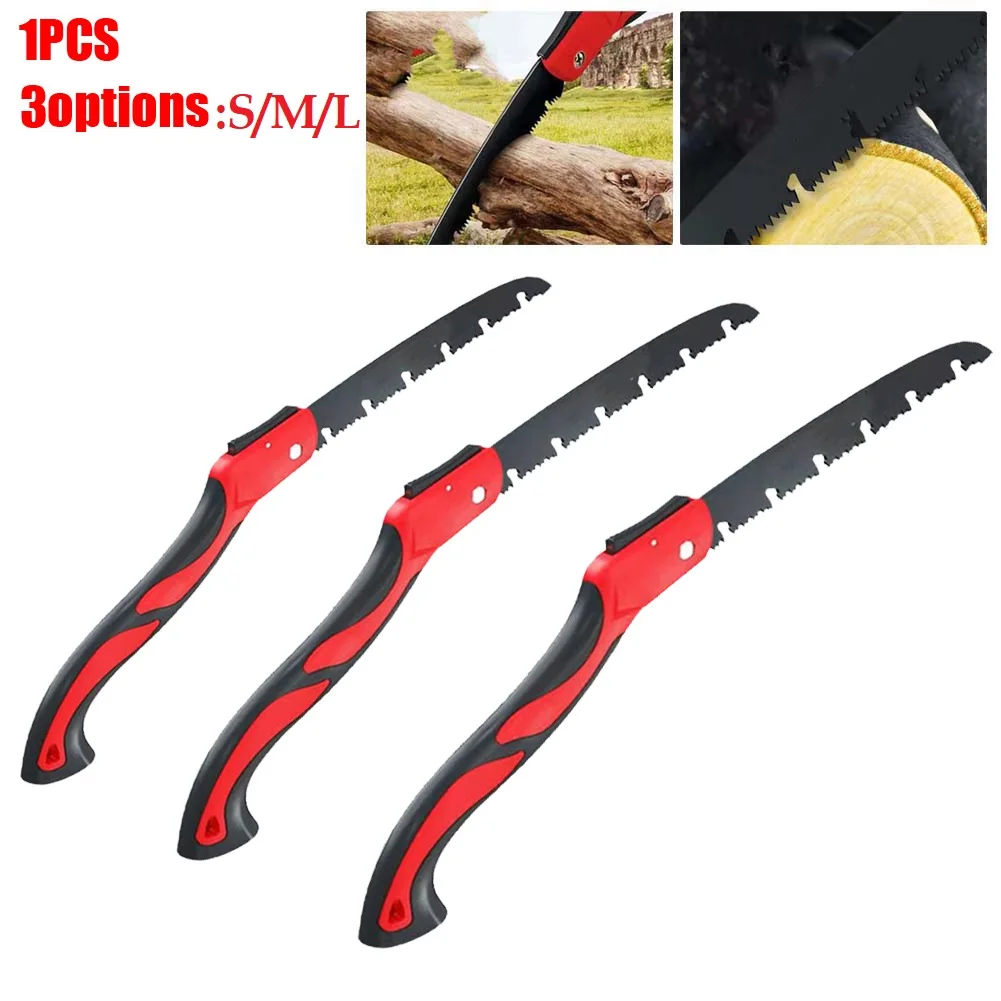 

1PCS Multifunctional Folding Saw SK5 Blade Hand Saw MO-V Steel Handle Hand Saw 390mm, 460mm, 530mm Household Pruning Saw Red