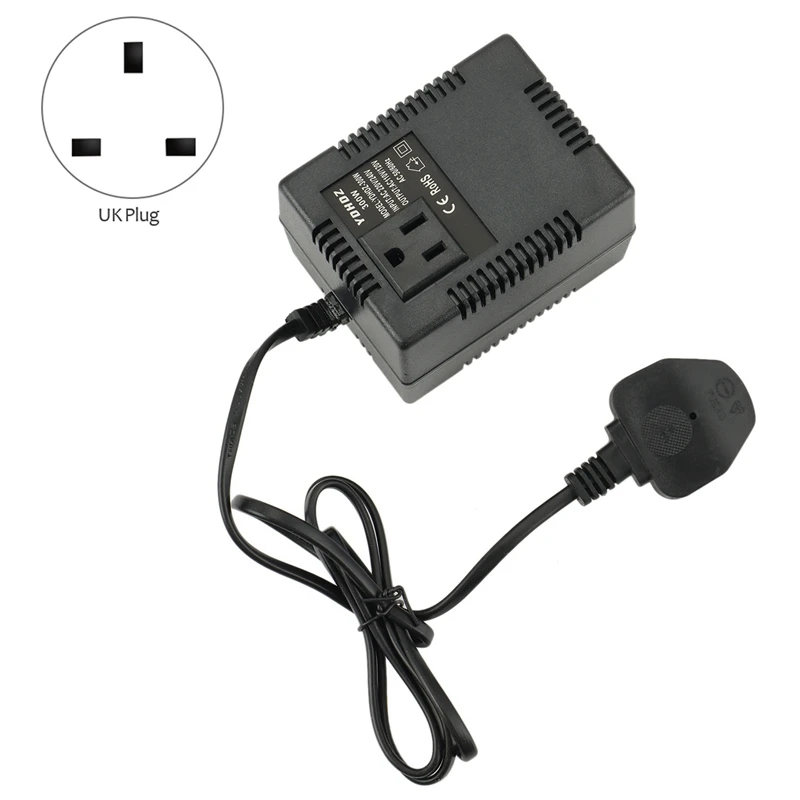 

2X 300W Voltage Converter 220V To 110V Transformer Step Down Transformer Voltage Converter Travel Adapter UK Plug