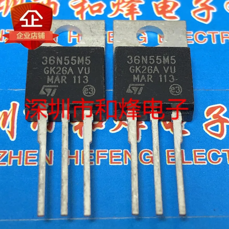 

5 шт. 36N55M5 STP36N55M5 TO-220 550V 33A