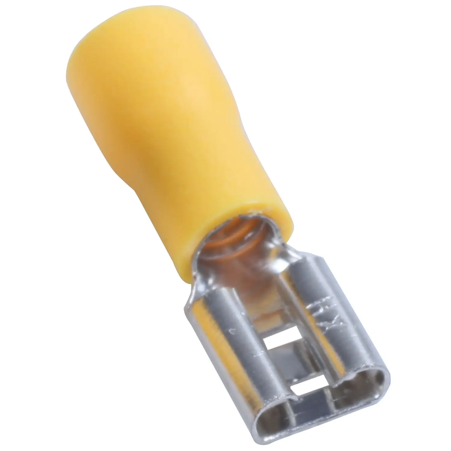 100 шт. 24 А изолированные 12-10AWG гнездовые обжимные разъемы для проводов желтые