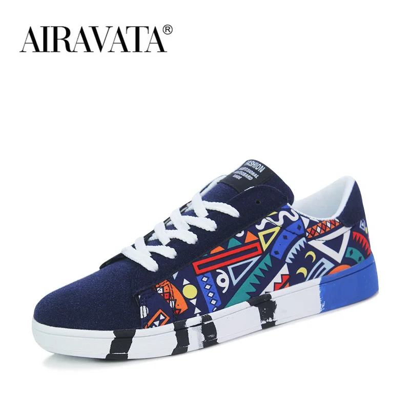 Men Skateboarding Shoes Flats Sneakers Black Sports Shoes Spring Autumn Casual Printing Sneakers