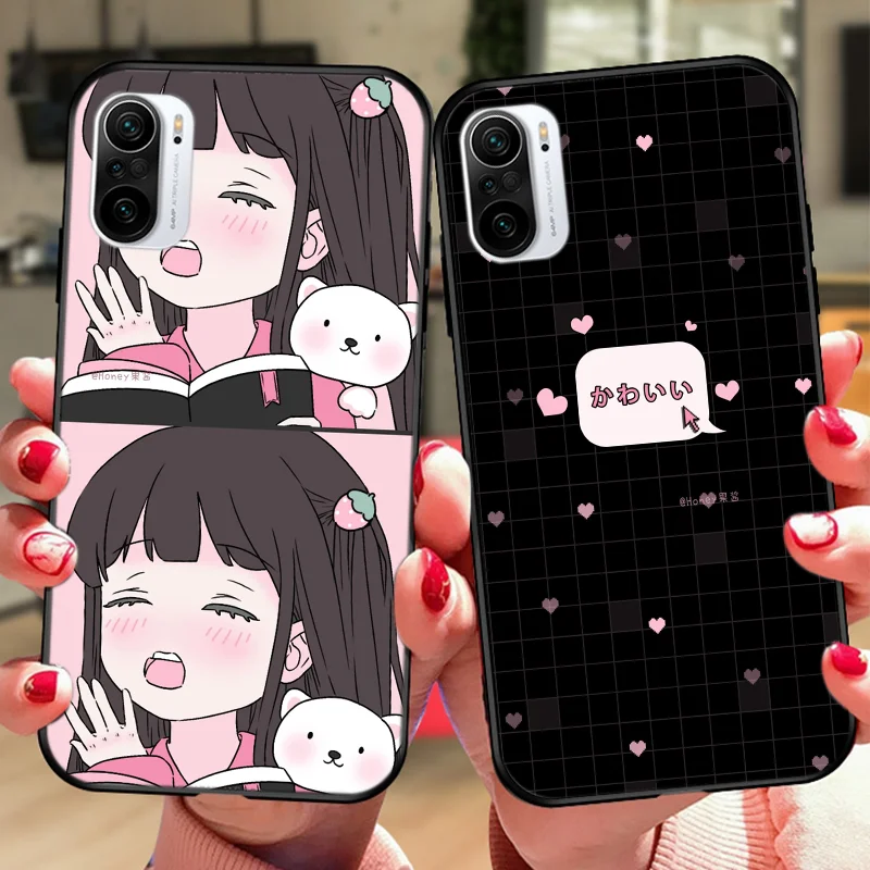 

Cute popular anime girl Phone Case for Xiaomi Mi 11 10 Ultra Lite Pro Redmi K40 pro Phone Case for POCO F2 F3 M3 X2 X3