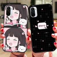 cute popular anime girl phone case for xiaomi mi 11 10 ultra lite pro redmi k40 pro phone case for poco f2 f3 m3 x2 x3