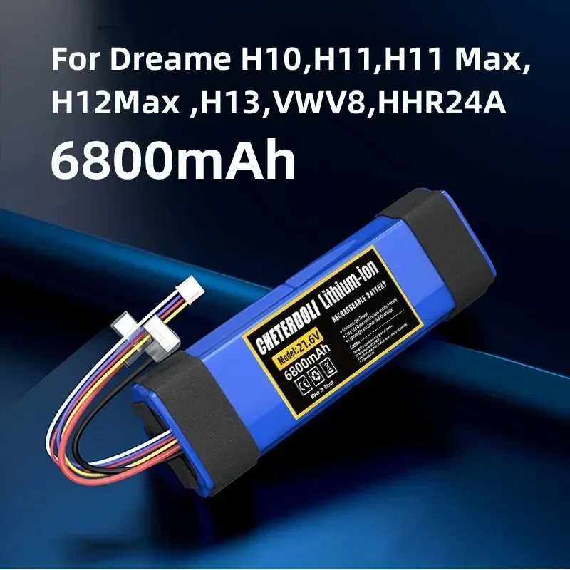 Новый литиевый аккумулятор 6800 мАч 12800 для Dreame H10 H11 Max H12Max H13 VWV8 HHR24A аккумуляторные