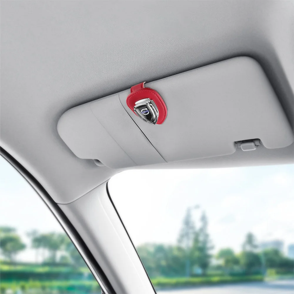 1 шт. Автомобильный держатель для очков зажим хранения Volvo универсальный