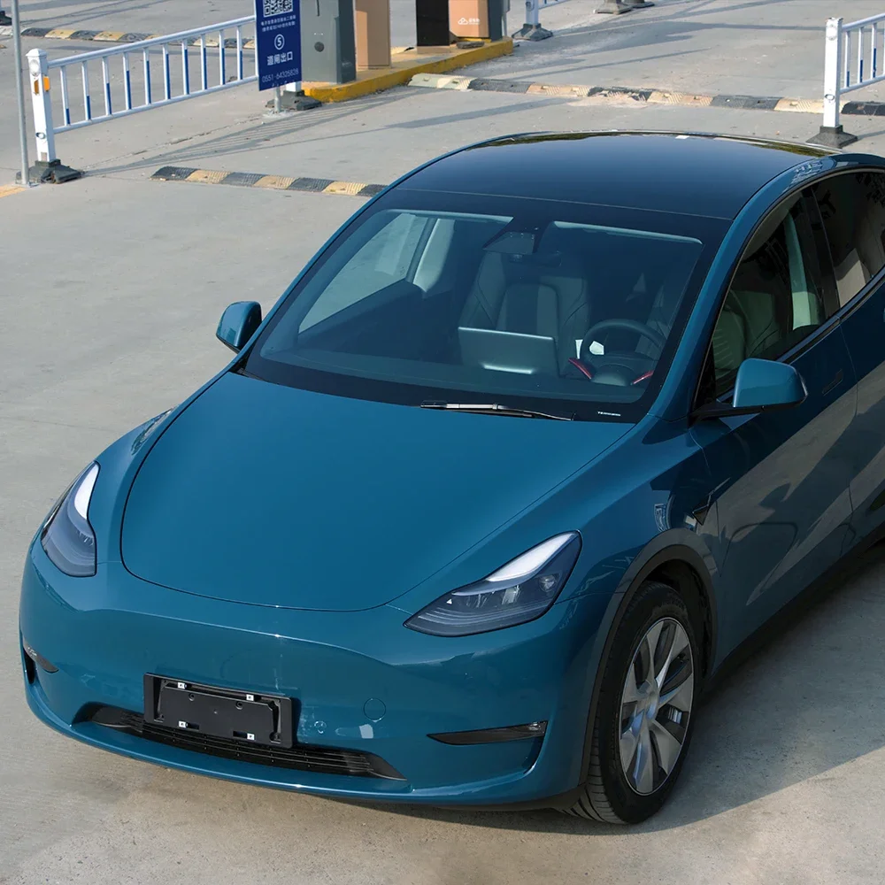 Автомобильная пленка виниловая бензин синий без пузырьков ПЭТ-наклейка наклейка