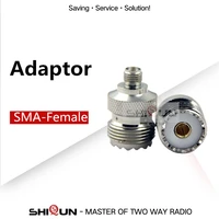 SMA-Female Adaptor for Car Walkie Talkie Antenna Used for Handheld Radio Walkie Talkie Baofeng Uv-5r Uv-82 Uv-9r Shiqun Sq-uv25
