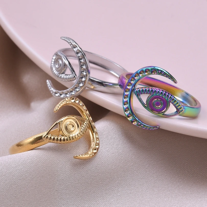 

1pc Creative Women Stainless Steel Rings Vintage Opening Electroplated Adjustable Personality Sexy Minimalist Metal Knuckle Ring