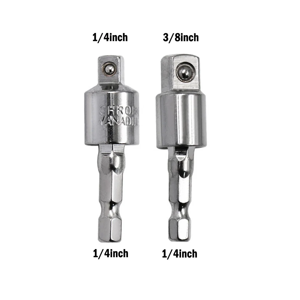 

1/4Inch 3/8Inch Hex Shank Drill Bit Wrench Socket Adapter Portable Drive Ratchet Extension Tool For Electric Screwdriver