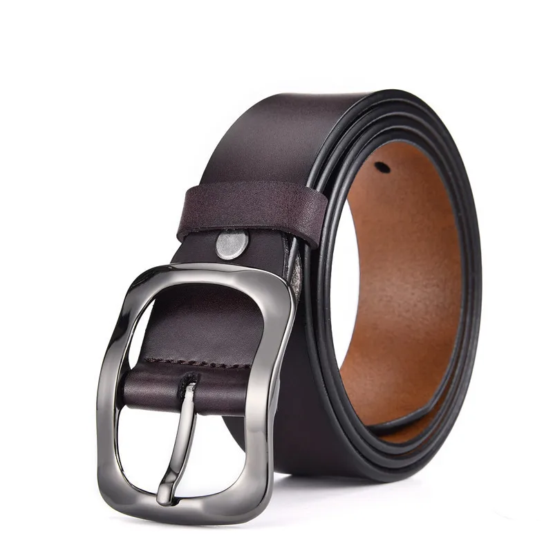 

Ремень из натуральной кожи с пряжкой с высокой талией для мужчин и женщин, Роскошный деловой Повседневный Пояс для джинсов, 2022