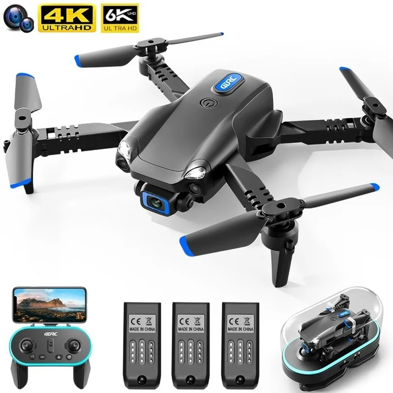 

Hot V20 RC Mini Drone 4K 6K WiFi FPV Drone HD Dual Camera Quadcopter Foldable RC Helicopter Dron Toy Gift Free Shipping