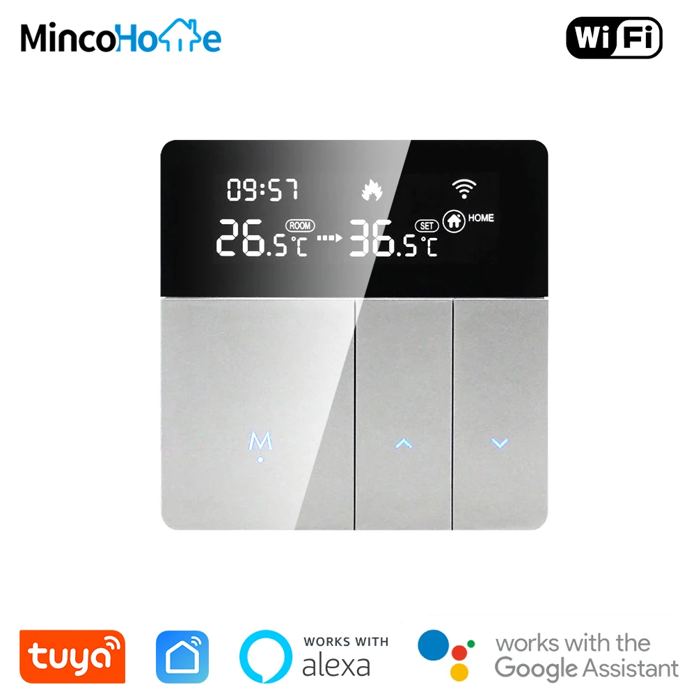 

Умный термостат для теплого пола Alexa Google Home с Wi-Fi