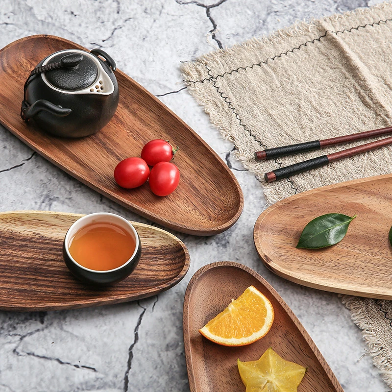 

Портативный деревянный поднос, искусственное блюдо, держатель для растений, домашний декор, пицца, цвет коричневый