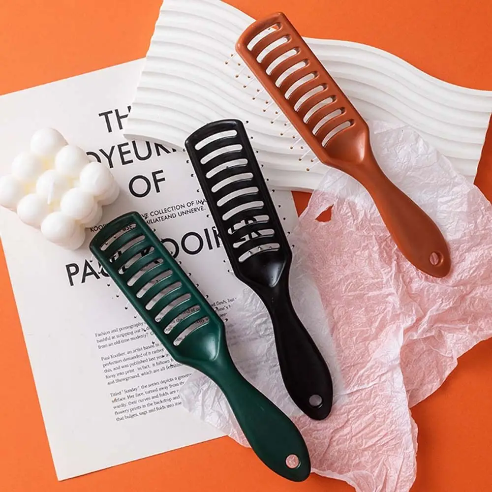 

Hair Scalp Massage Comb Hair Care Hair Salon Hairdressing Styling Tools Fluffy Curved Massage Ribbed Comb Hair Brush
