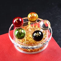 five elements transfer beads gather energy home decoration birthday marriage recruit powder crystal ball money help study