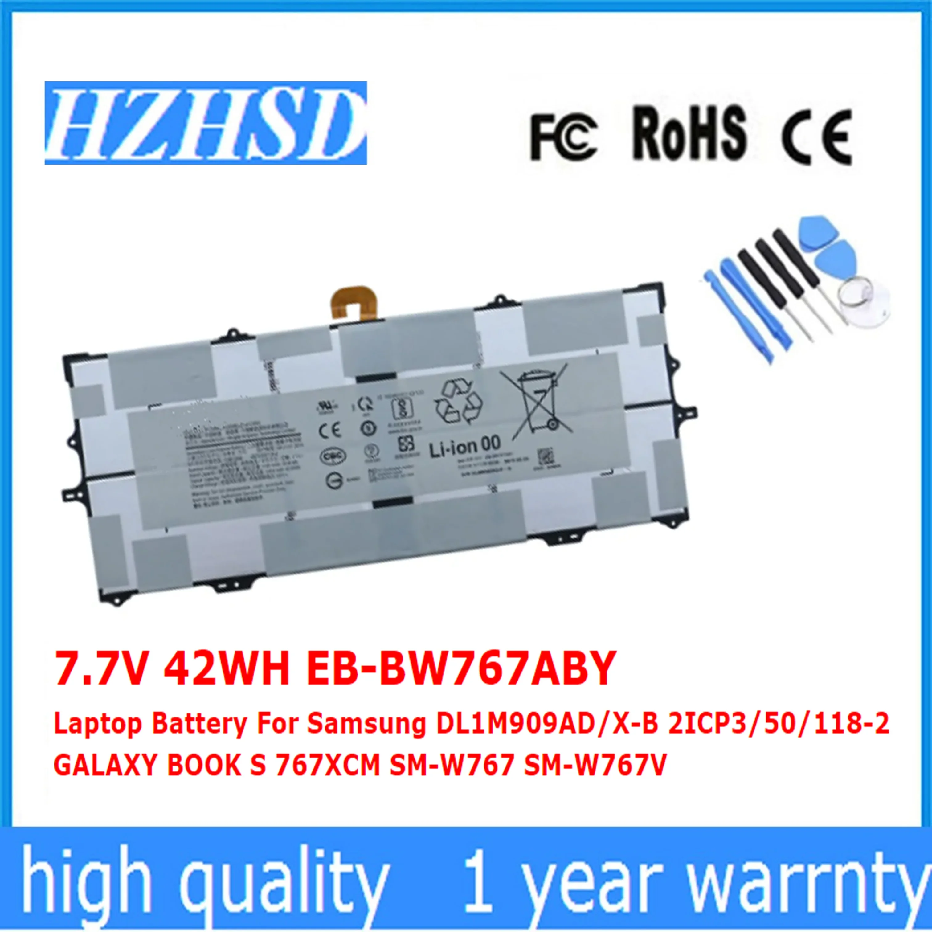 Аккумулятор для ноутбука Samsung DL1M909AD/Φ 2ICP3/7 7-2 GALAXY BOOK S 767x см