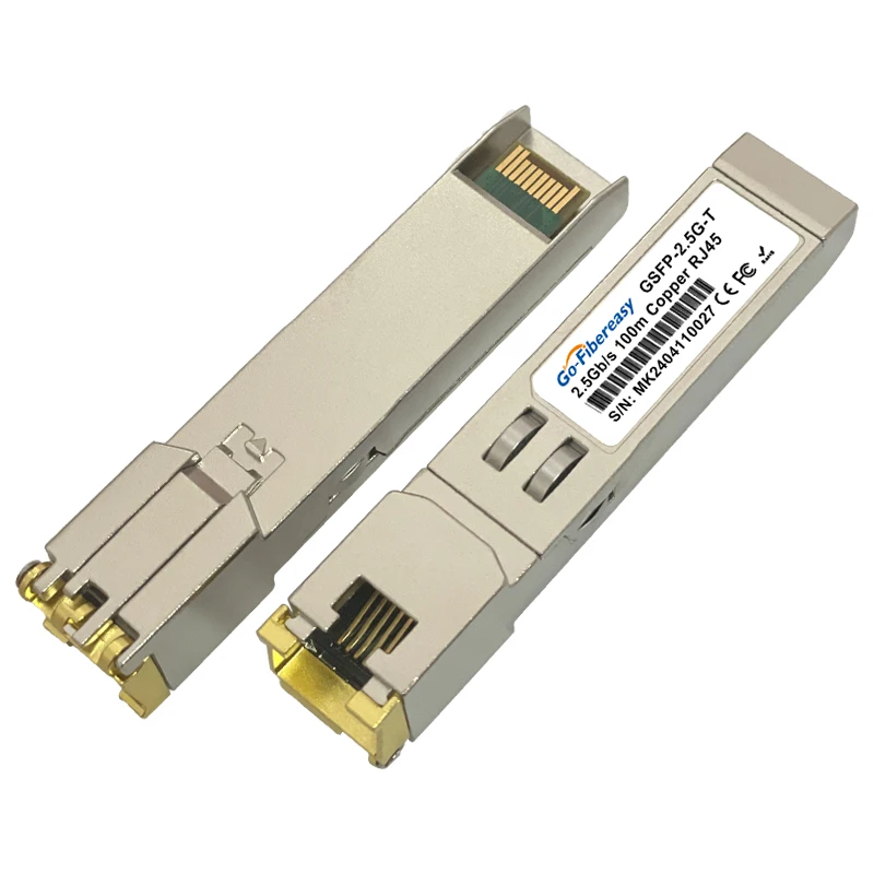 Медный модуль 2,5G SFP-RJ45, 1G2,5GBase-T, 100 м, разъем RJ45, совместимый с оптоволоконным коммутатором Mikrotik, HORACO, KEEPLiNK 2,5 ГБ SFP (art.: 3920cd3b91c2d) - 3920cd3b91c2d
