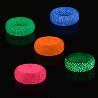 luminous glows cracks rings shining glowing in the dark unisex fashion jewelry acrylic finger decoration for women men
