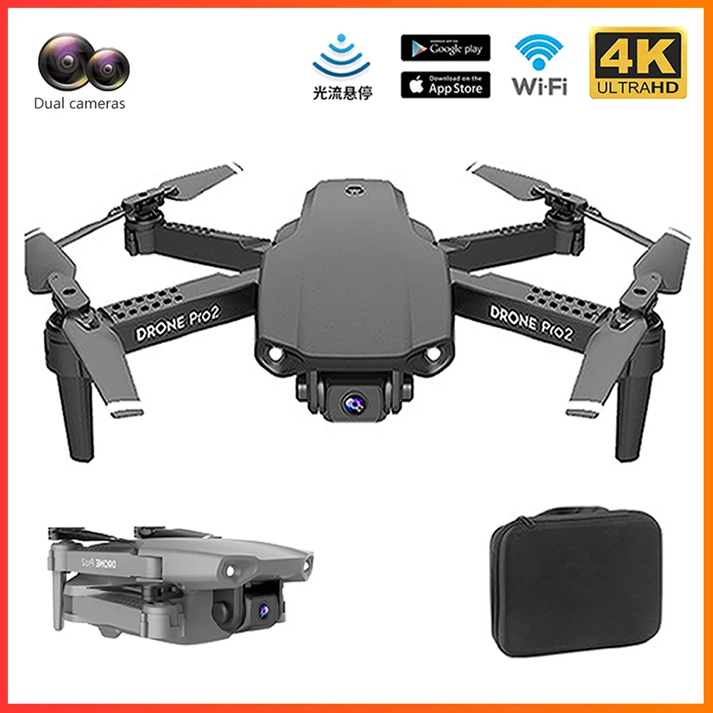 

Радиоуправляемый Дрон E99 с Wi-Fi, FPV и двойной камерой 4K HD