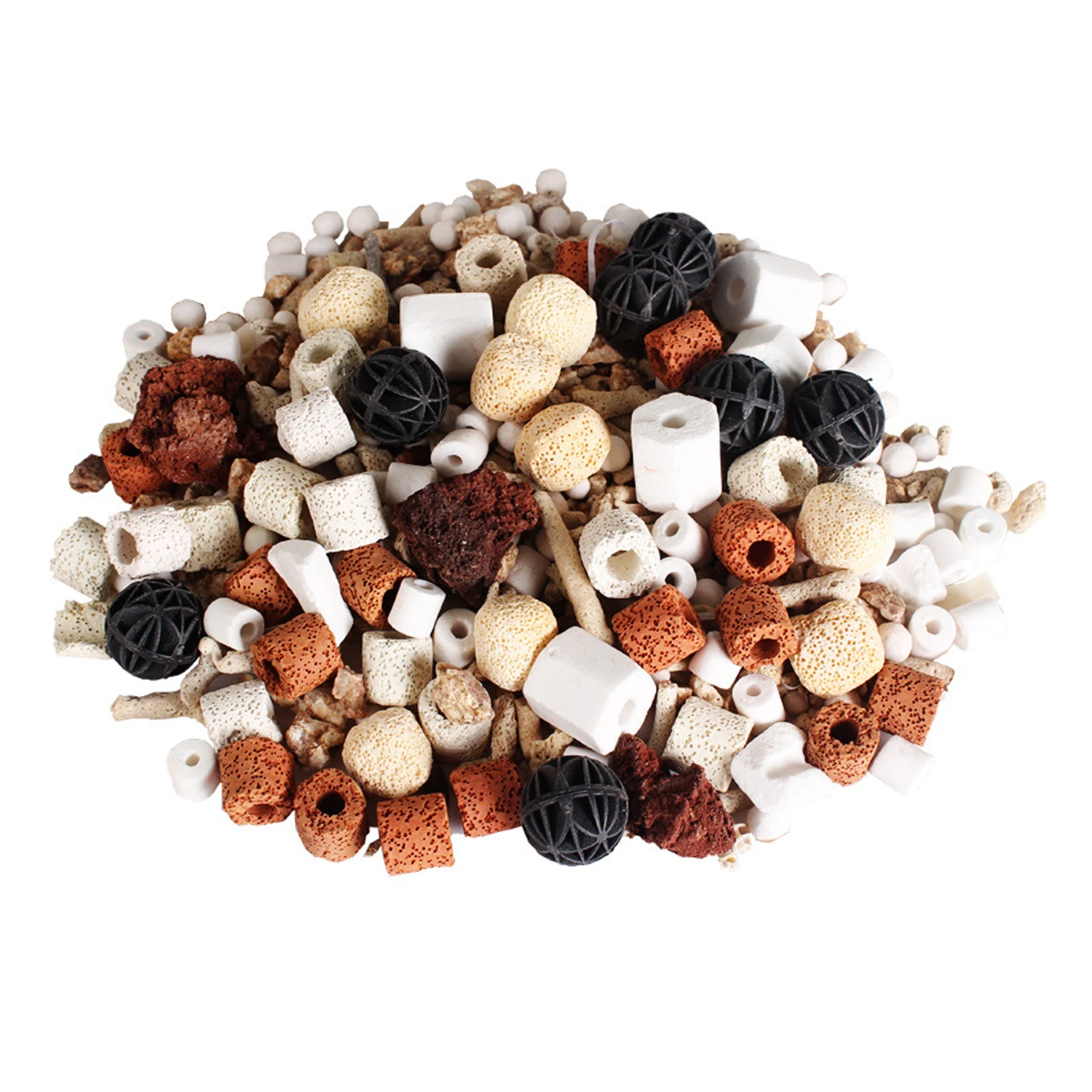 Аквариумный фильтр керамическое кольцо с активированным углем 250 г аквариумный