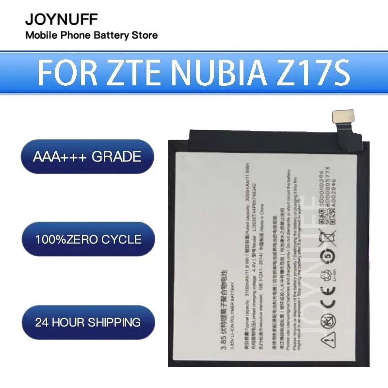 

New Battery High Quality 0 Cycles Compatible Li3930T44P6h746342 For ZTE Nubia Z17S Z17 S NX595J Replacement smart Sufficient+kit