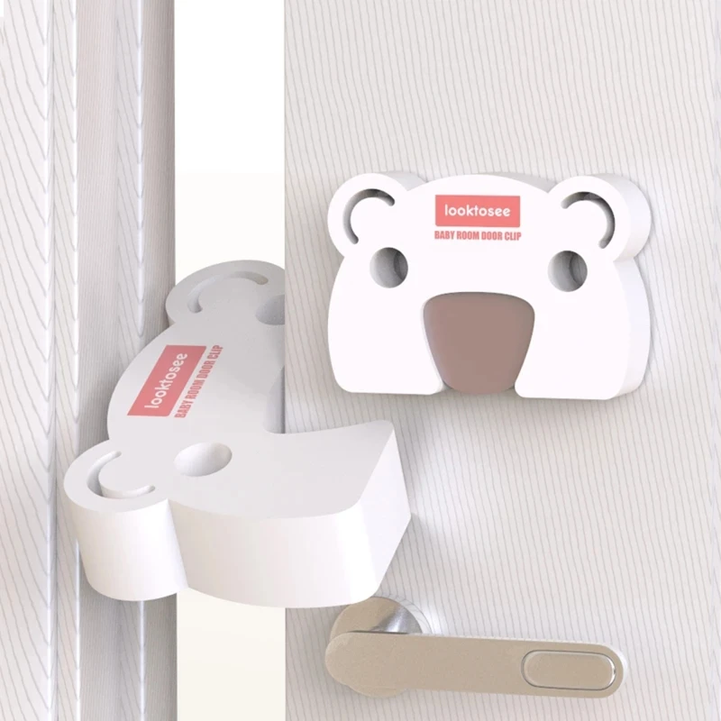 

2 Pcs Door Stopper Newborn Baby Kids Cute Cartoon Security Door Block Door Clip
