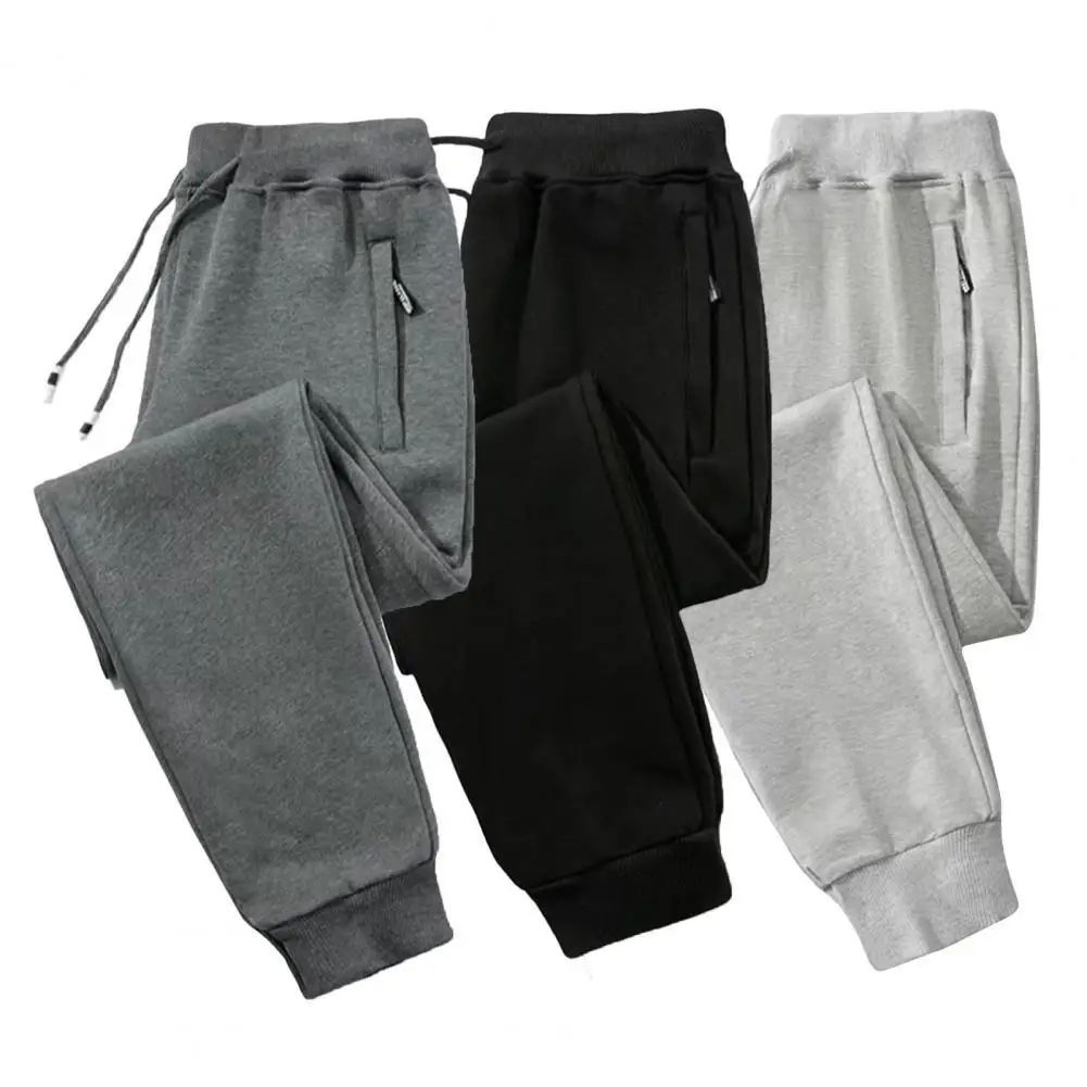

Winter Pants Elastic Waist Student Trousers Warm Cotton Trousers Gyms Jogger Track Pants Mens Joggers Trousers Skinny Sweatpants