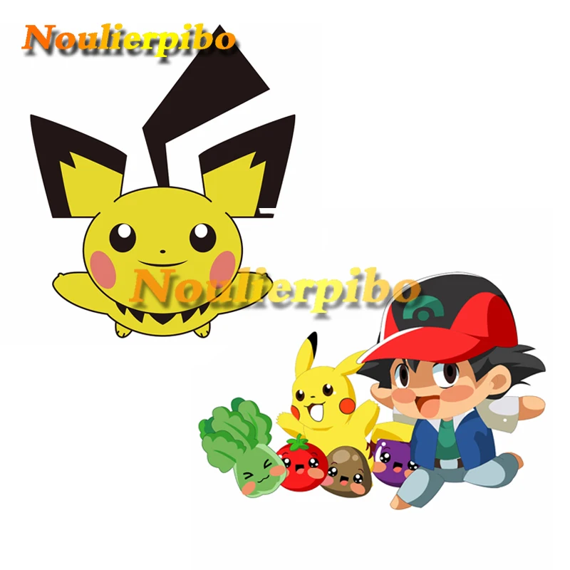 Забавные мультяшные автомобильные наклейки Покемон Пикачу сяочжи ПВХ