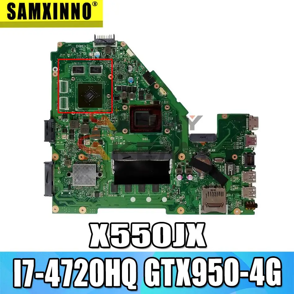 

W50J для ASUS X550JD X550JK FX50J A550J FX50J X550JX K550J материнская плата для ноутбука протестирована на 100% рабочая оригинальная фотография