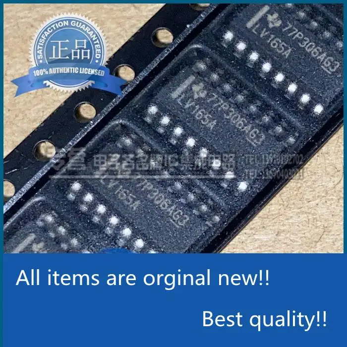 

10pcs orginal new SN74LV165ADR Silkscreen LV165A Narrow Body SMD SOIC-16