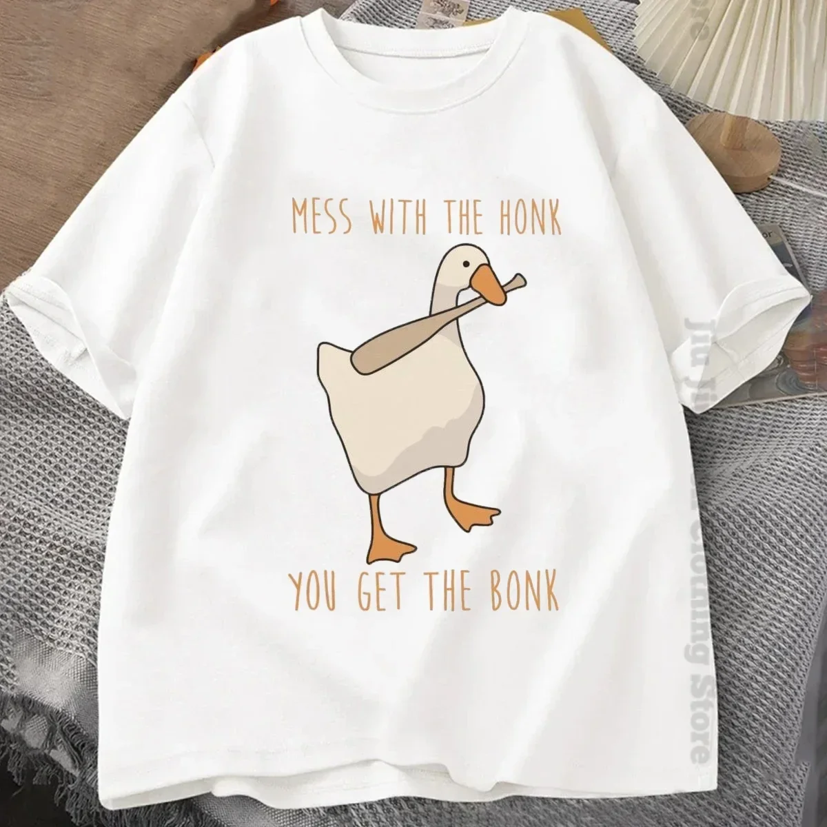 Футболка Мужская/Женская хлопковая свободного покроя модная забавная тенниска