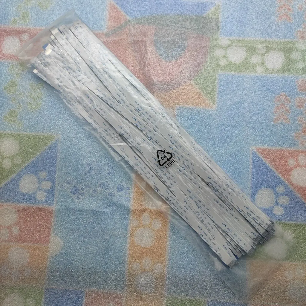 Плоский Удлинительный кабель FPC для сенсорного экрана 30 см 14 контактов 0 5 мм