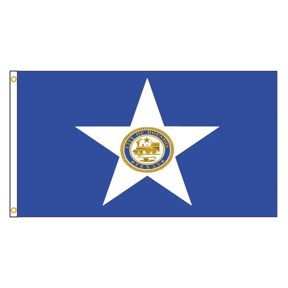 

3Jflag 3X5Fts 90X150cm American USA The United States Flag of Houston